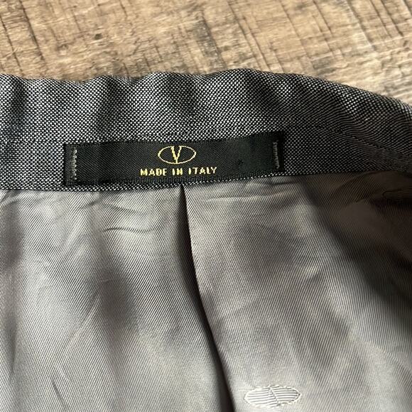 VALENTINO MENS GREY BLAZER SUIT JACKET ONE BUTTON - Picture 5 of 6